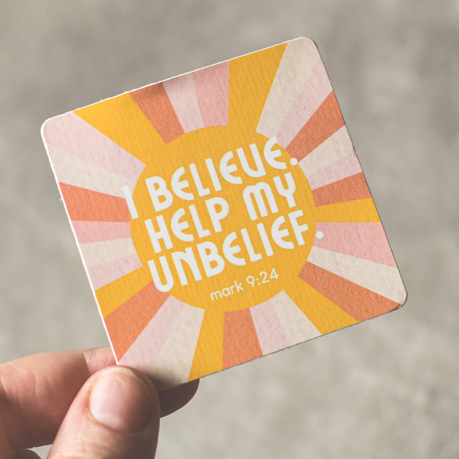 I Believe Vinyl Sticker - Pink Salt Riot