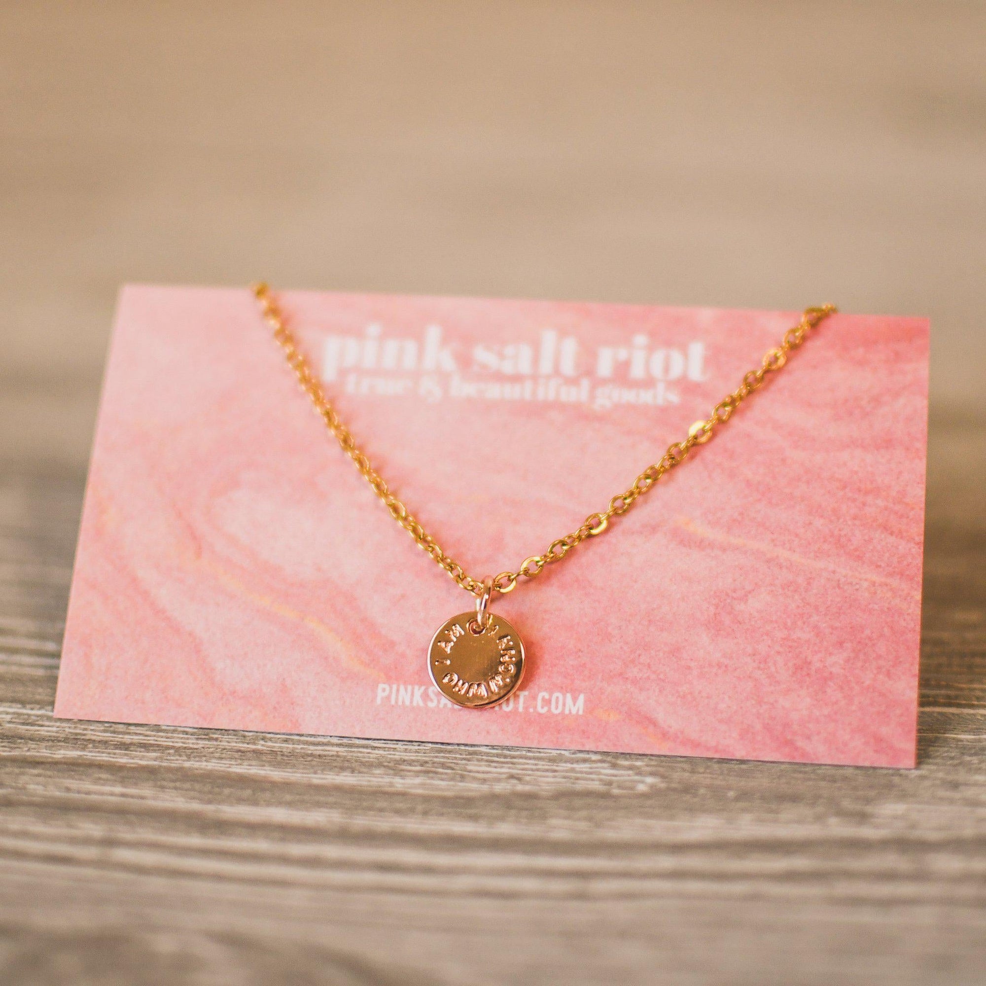 I Know Who I Am Necklace - Pink Salt Riot