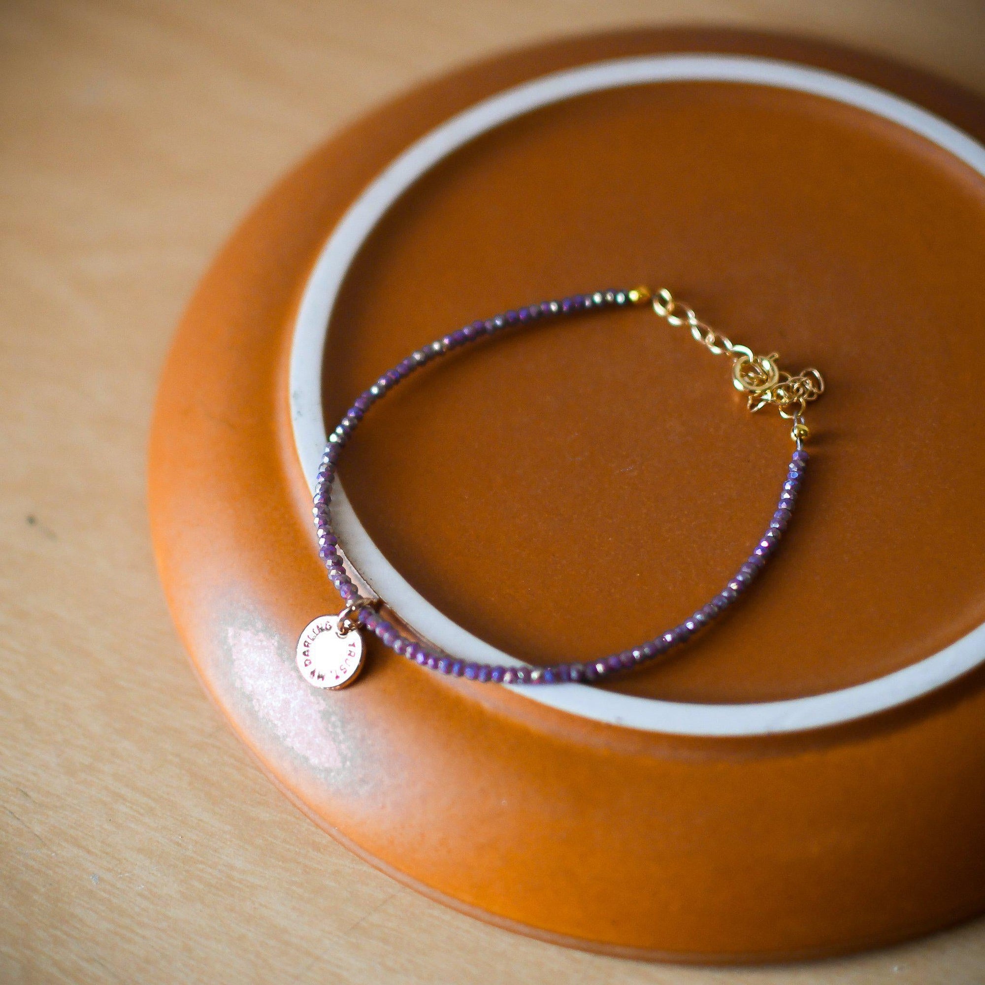 Iridescent Deep Purple Trust My Darling Bracelet - Pink Salt Riot