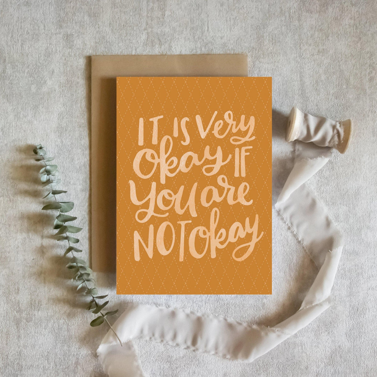 It is Very Okay if You Are Not Okay Card - Pink Salt Riot