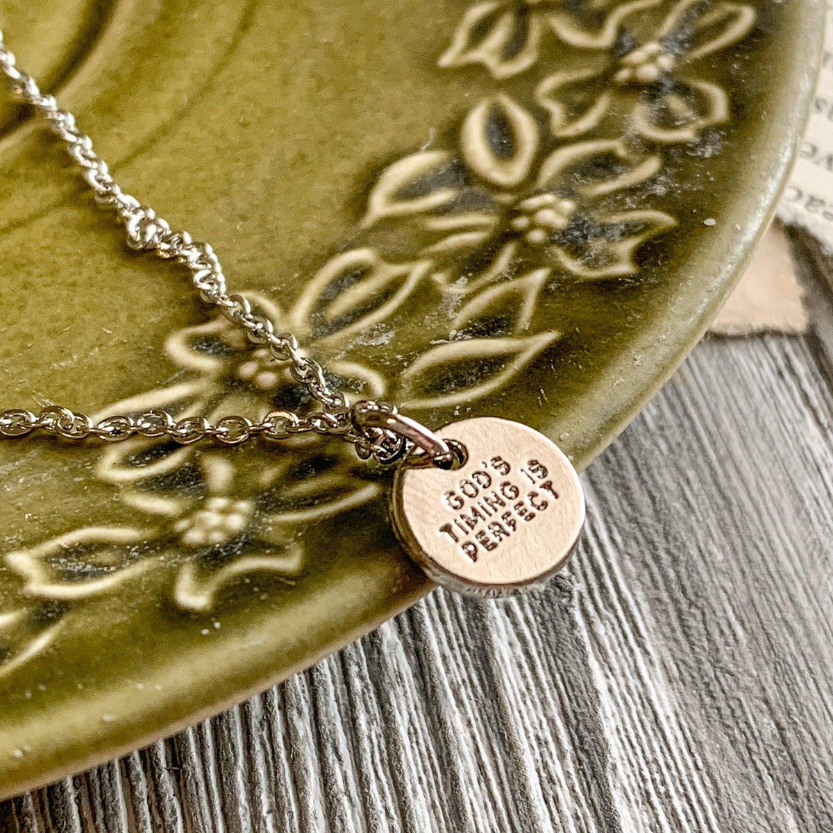 It's Not Too Late Silver Coin Necklace - Pink Salt Riot