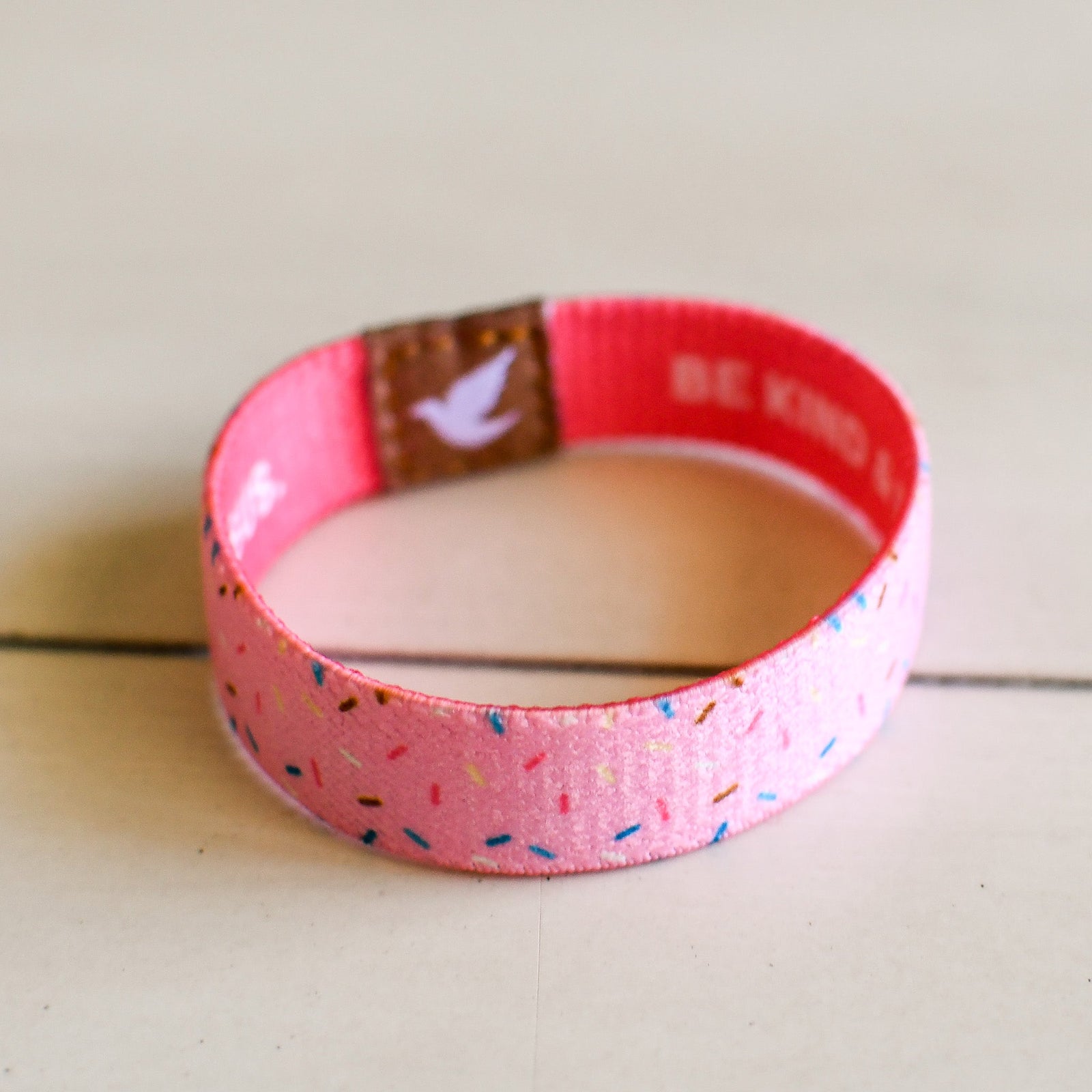Kind and Brave Sprinkles Kids TruthBand - Pink Salt Riot- pink bracelet
