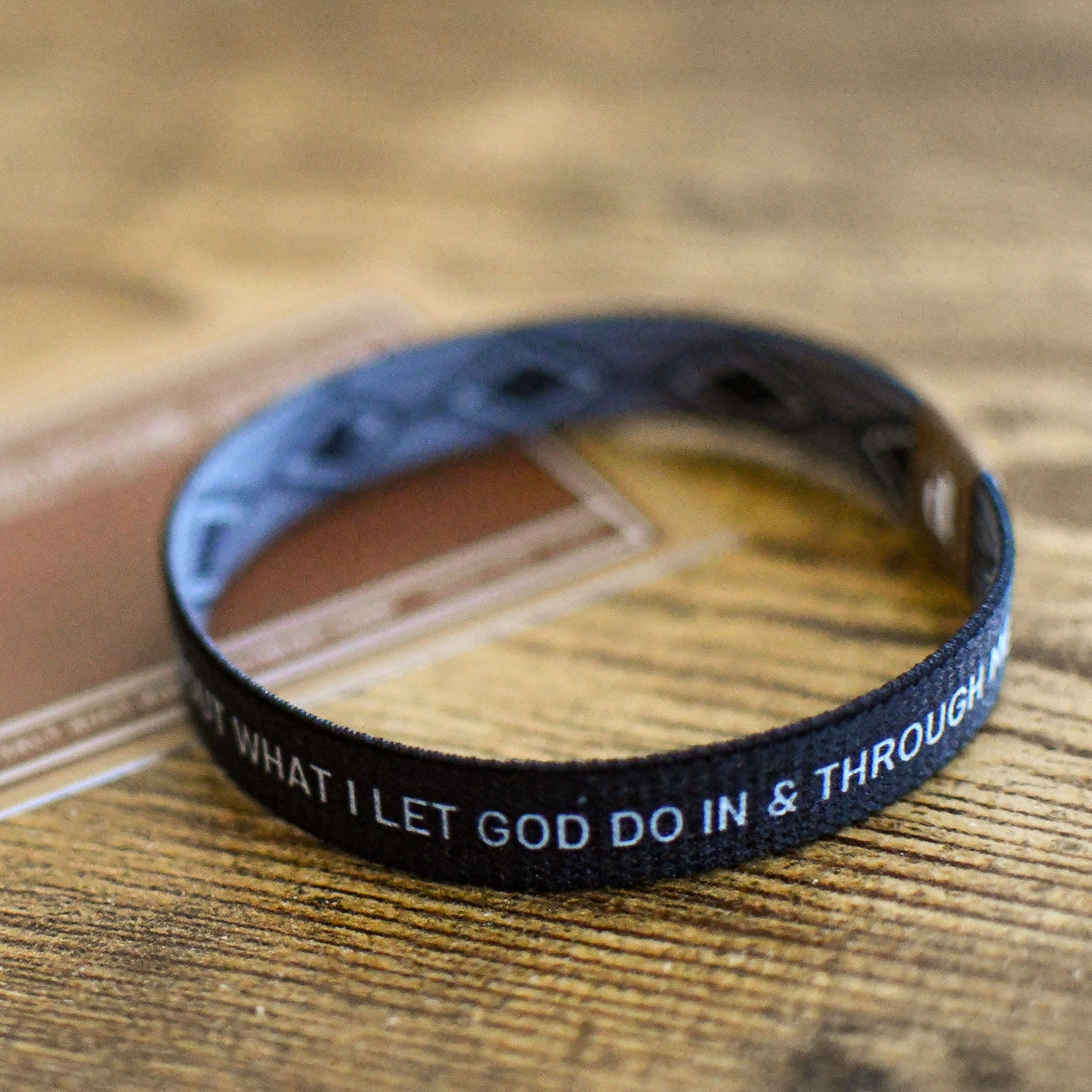 Life is About God Black Mens TruthBand - Pink Salt Riot