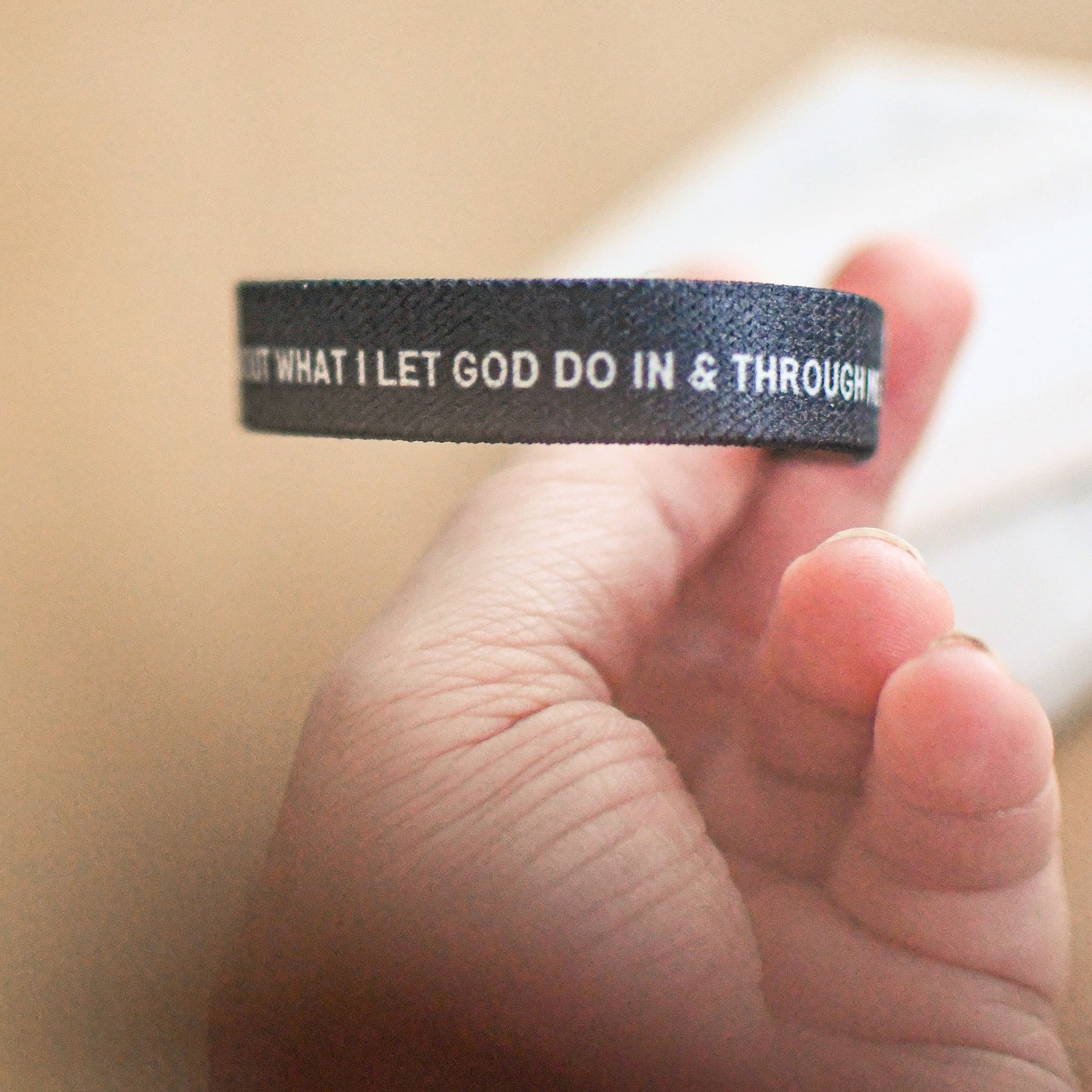 Life is About God Black Womens TruthBand - Pink Salt Riot