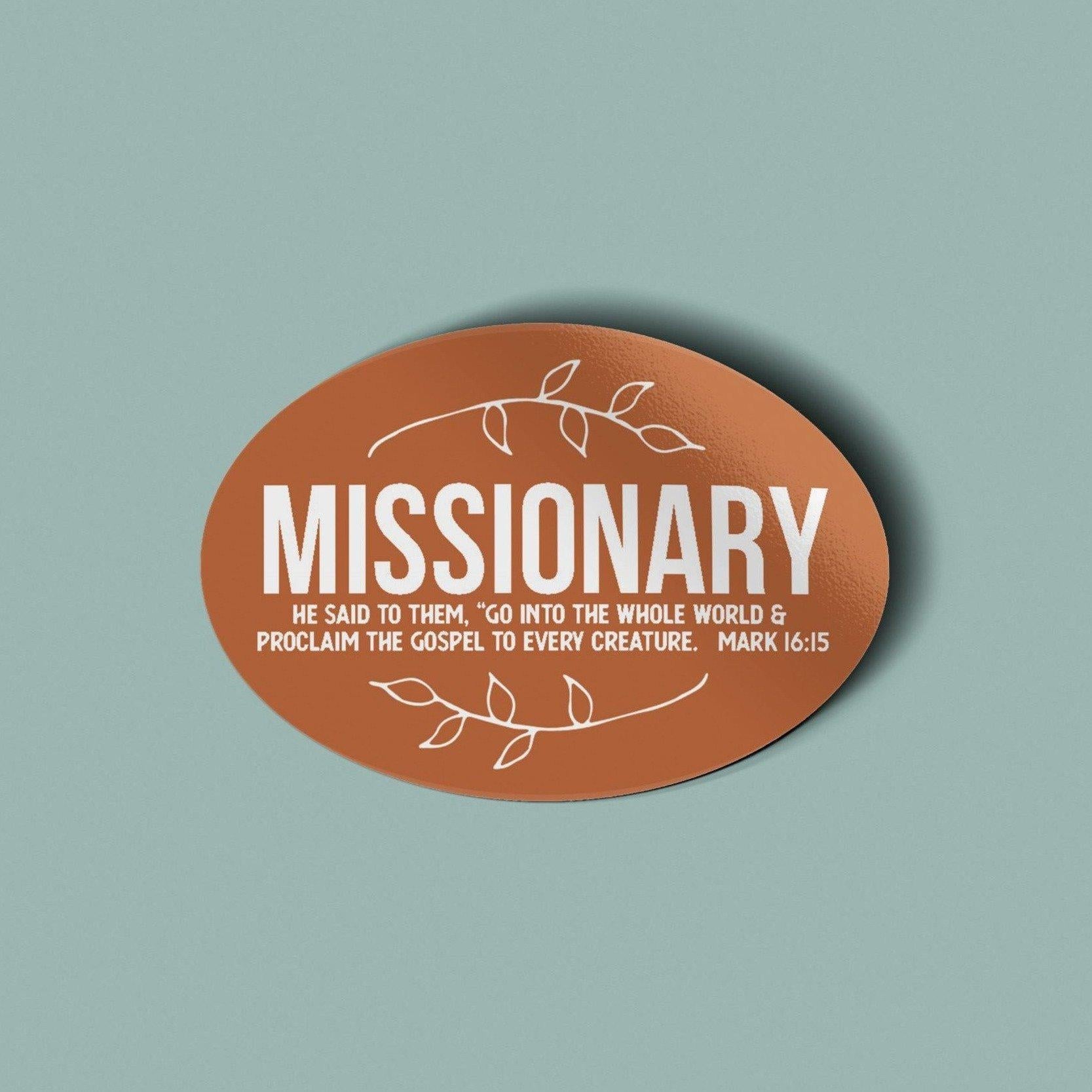 Missionary Vinyl Sticker - Pink Salt Riot