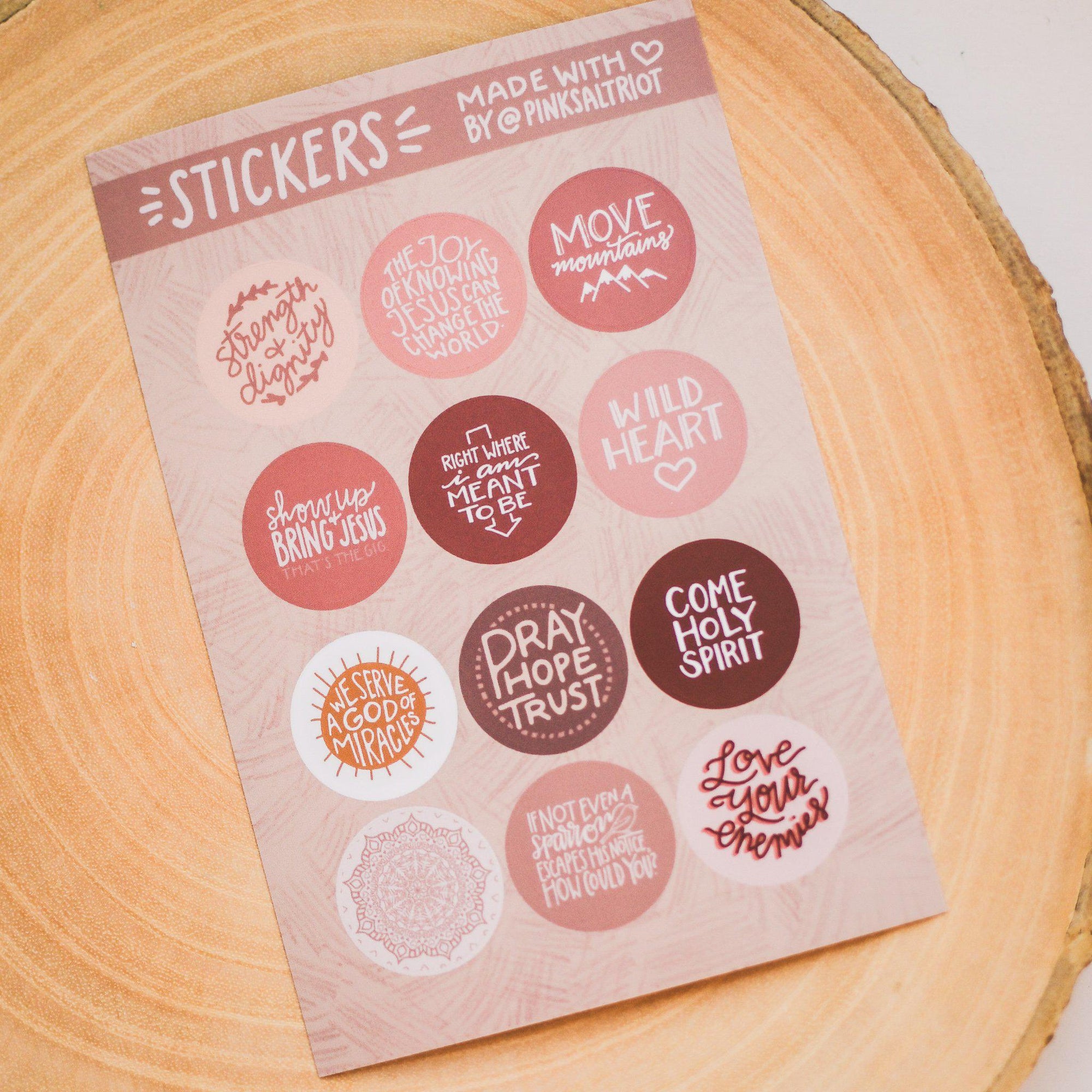 Multi Sticker Sheets - Pink Salt Riot