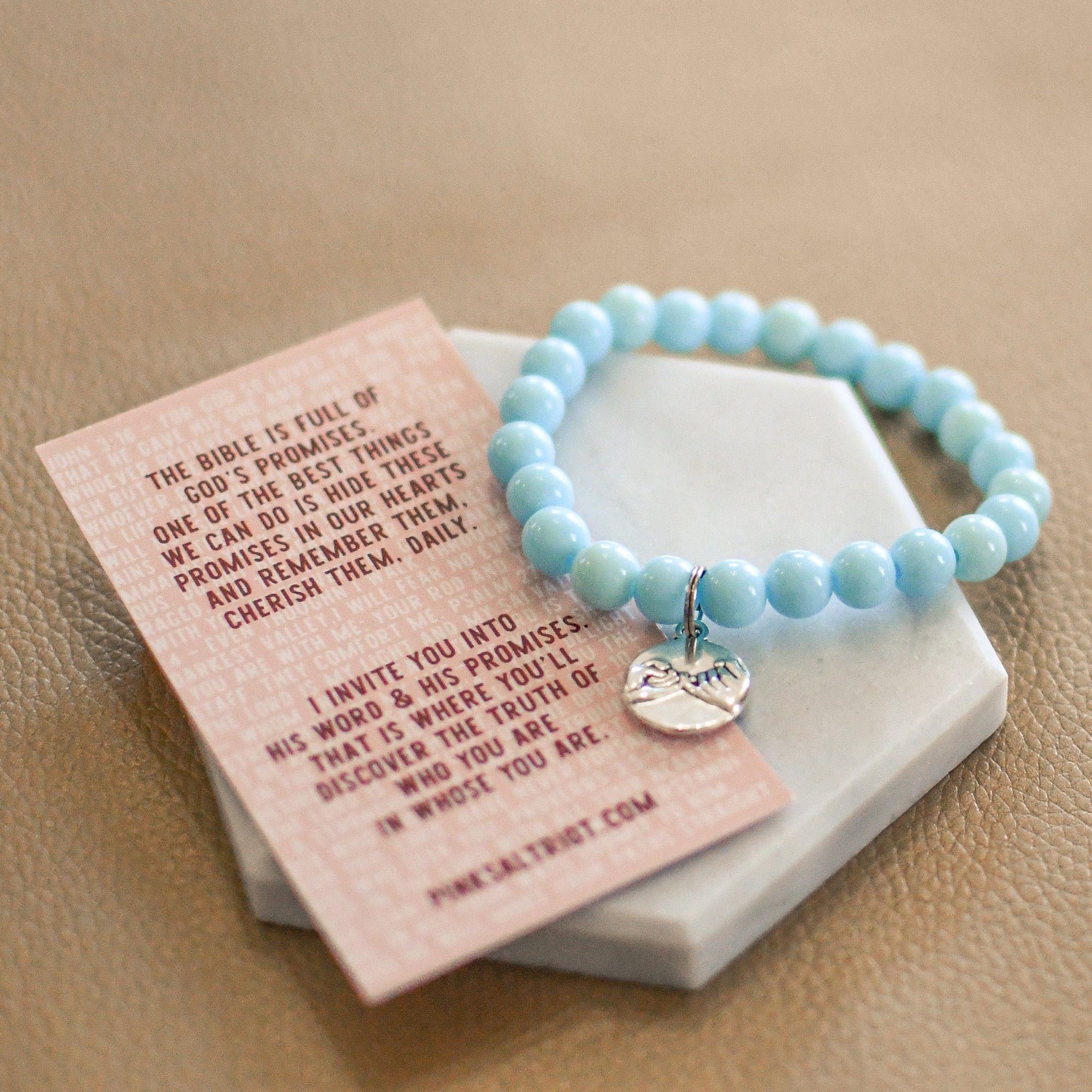 Pinky Promise Keeper Child Size Bracelet - Pink Salt Riot