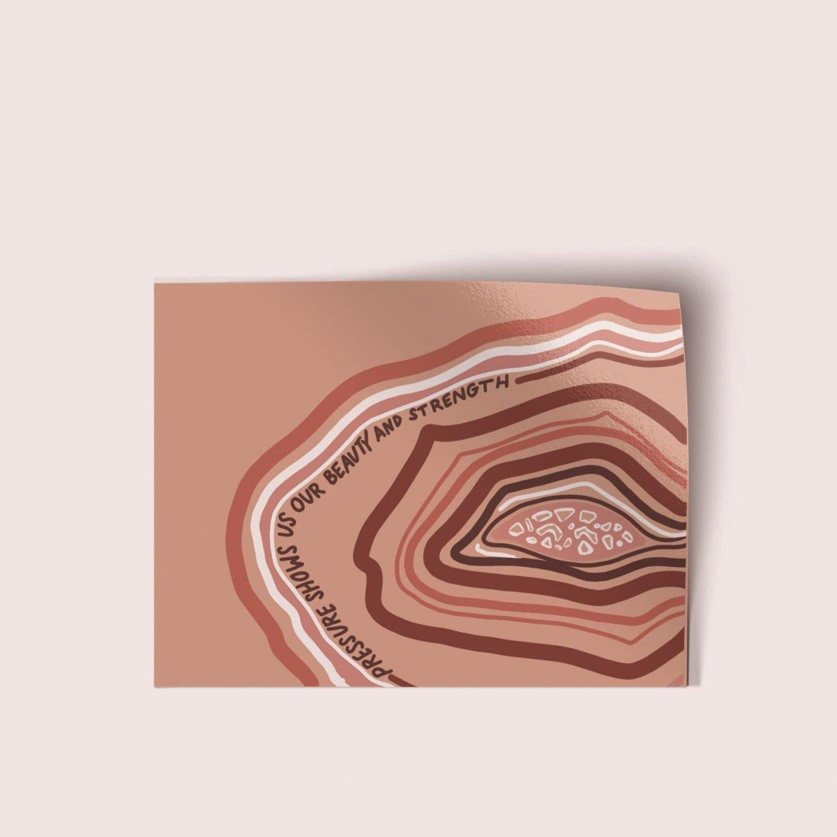 Pressure Shows You Geode Vinyl Sticker - Pink Salt Riot