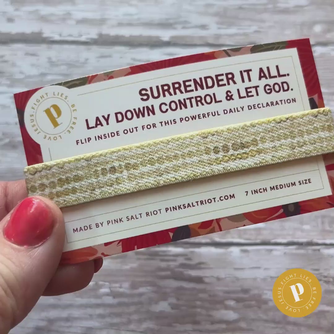 Gold Surrender It All Medium Truthband Pink Salt Riot