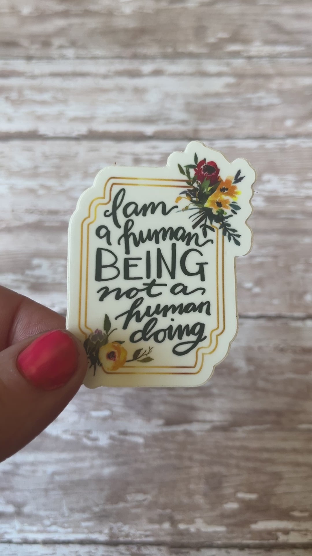 Human Being Vinyl Sticker