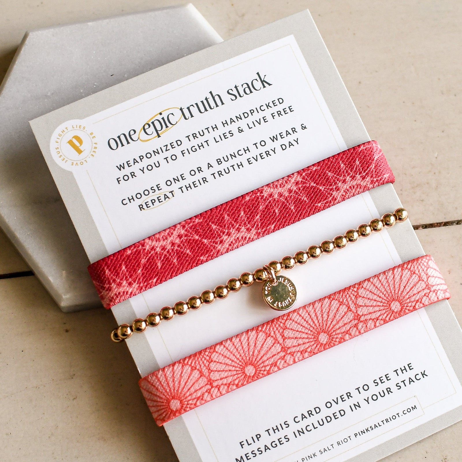 Princess Stack - My Worth Remains & Trust in Him - Pink Salt Riot