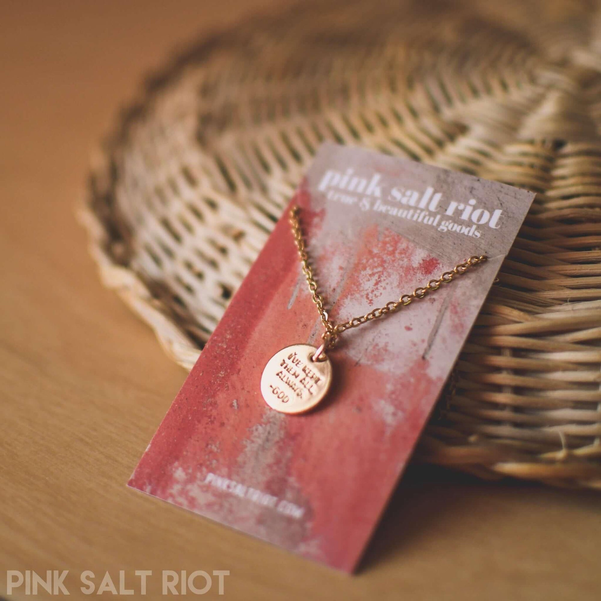 Remember My Promises Gold Necklace - Pink Salt Riot