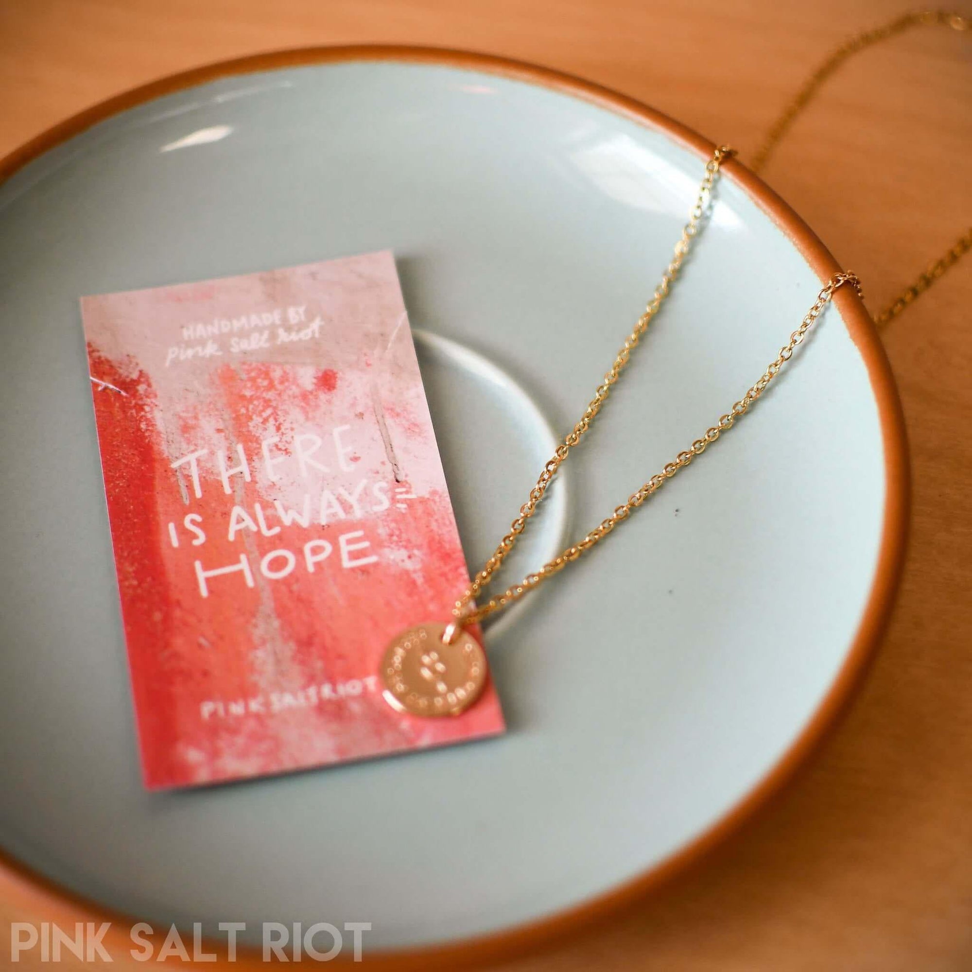 Remember My Promises Gold Necklace - Pink Salt Riot