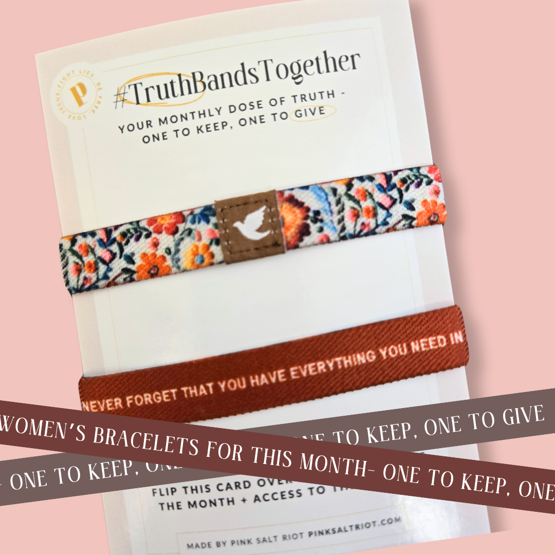 Lot de deux bracelets TruthBands Together pour femme