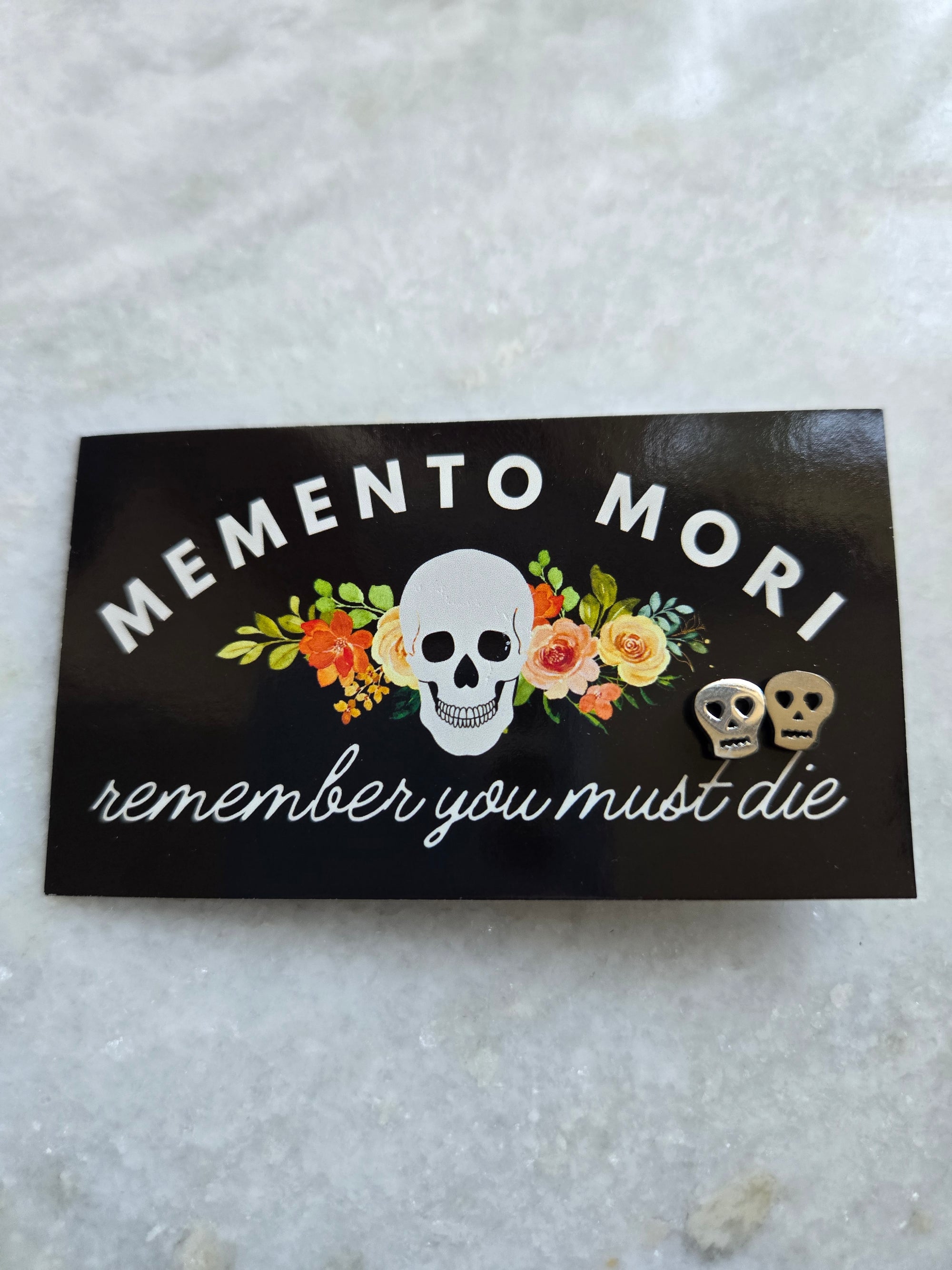 Boucles d'oreilles tête de mort