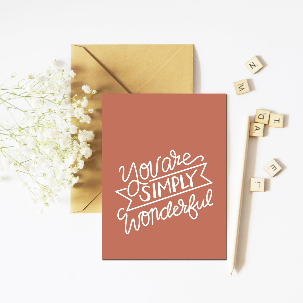 Simply Wonderful Card - Pink Salt Riot