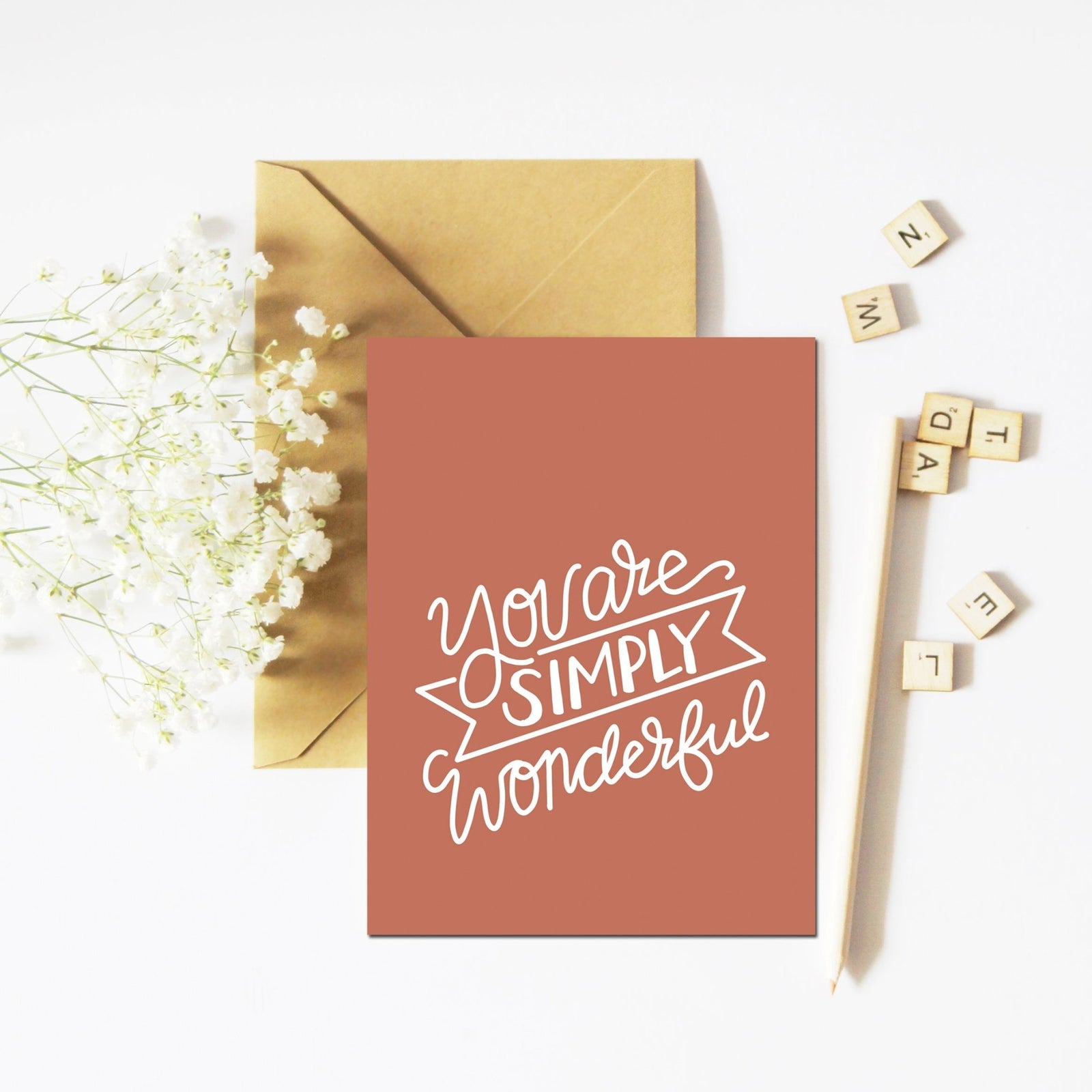 Simply Wonderful Card - Pink Salt Riot