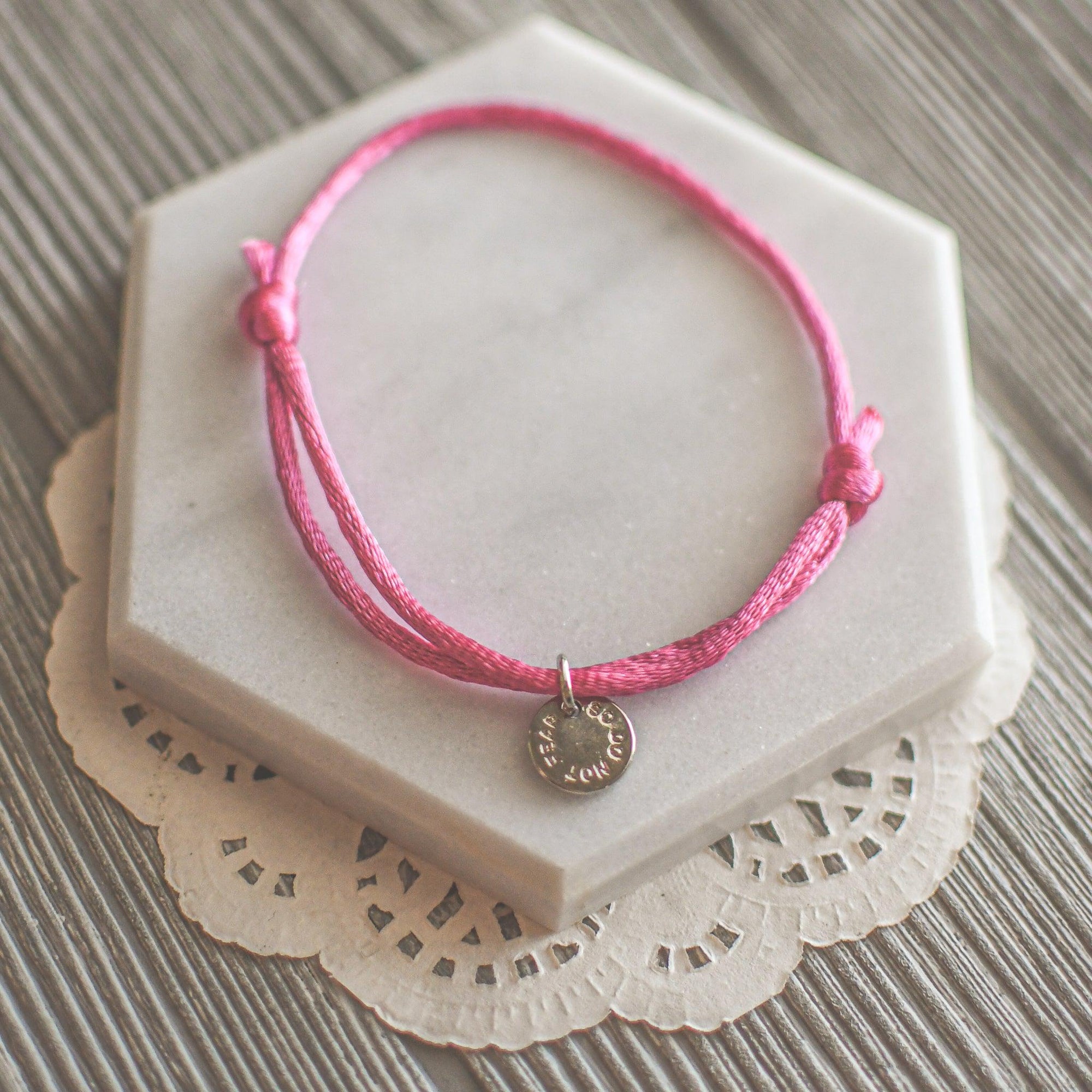 So Do Not Fear Adjustable Bracelets - Pink Salt Riot