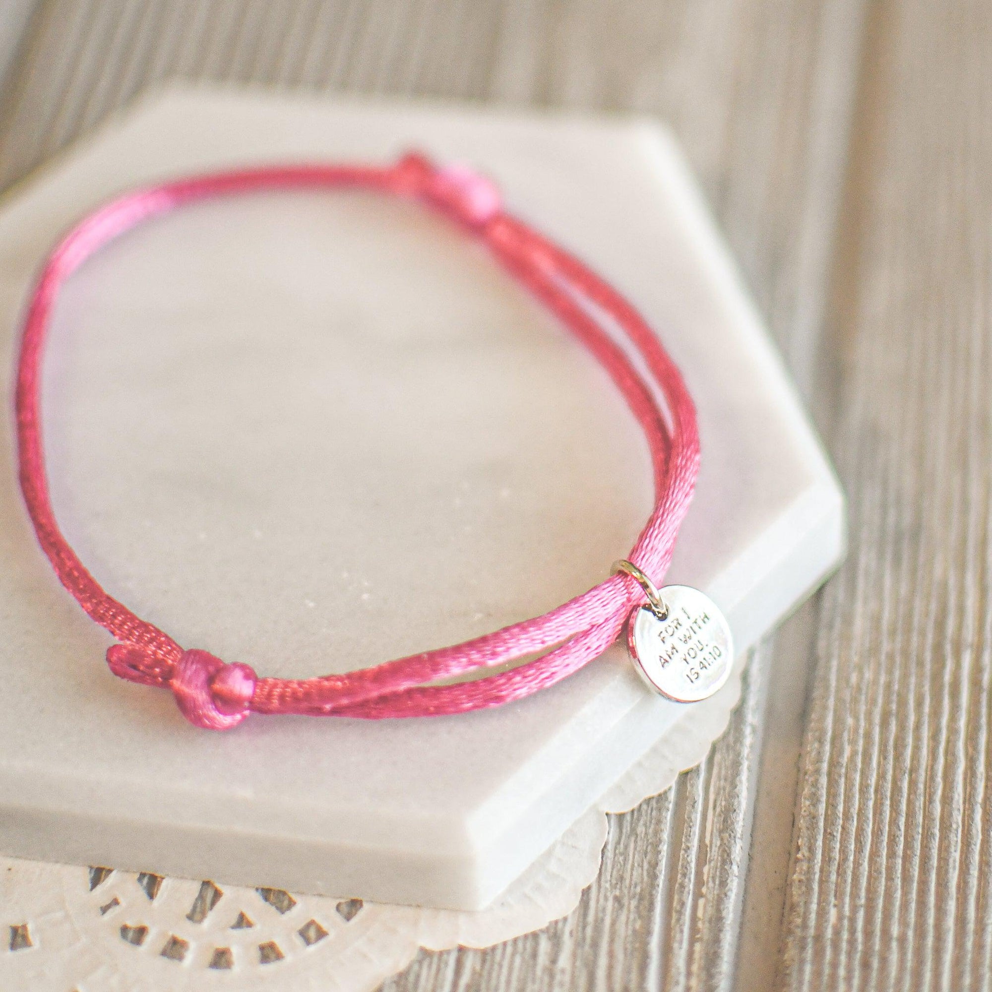 So Do Not Fear Adjustable Bracelets - Pink Salt Riot