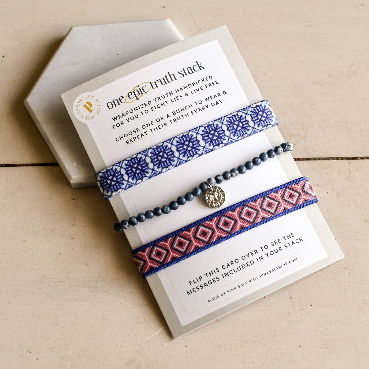 Surrendered Stack - Precious &amp; Worthy, Praise God, and God&#39;s Word - Pink Salt Riot