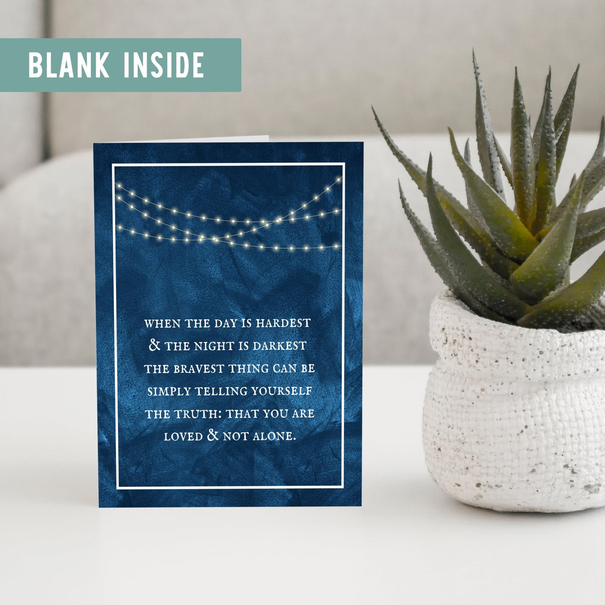 The Bravest Thing Greeting Card - Pink Salt Riot