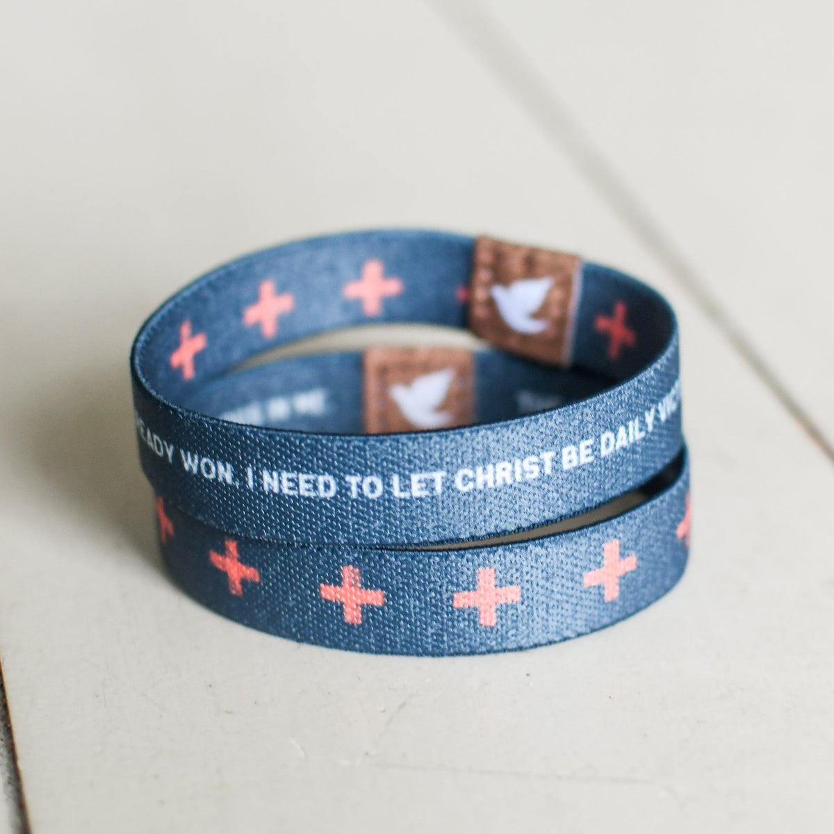 The Cross is the Victory Womens TruthBand - Pink Salt Riot