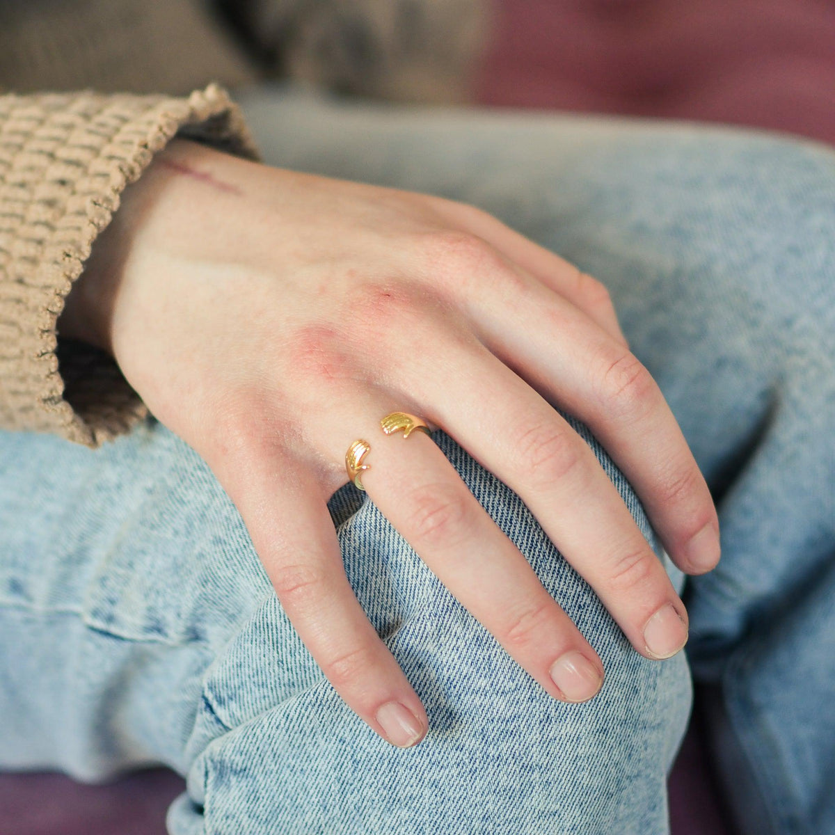 The Embrace of the Father Ring - Pink Salt Riot