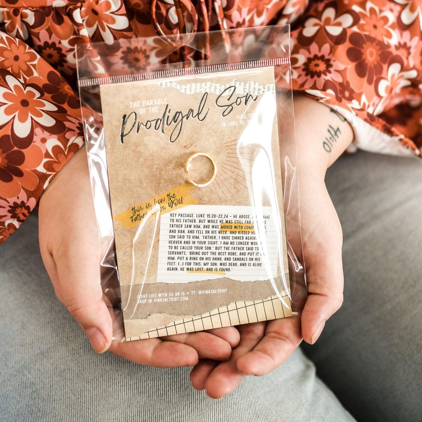 The Embrace of the Father Ring - Pink Salt Riot