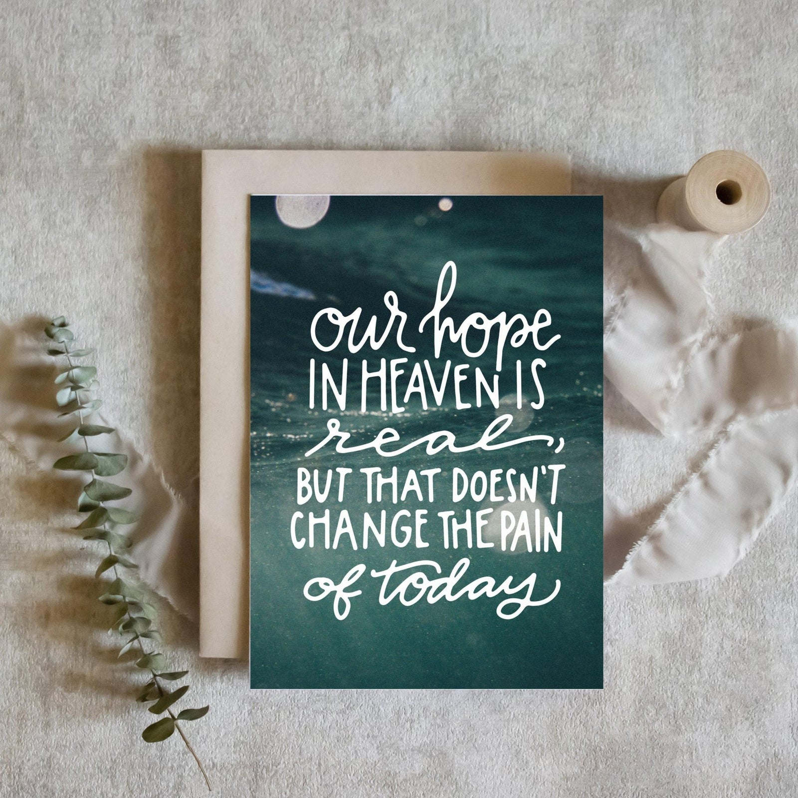 The Pain of Today Grief Card - Pink Salt Riot