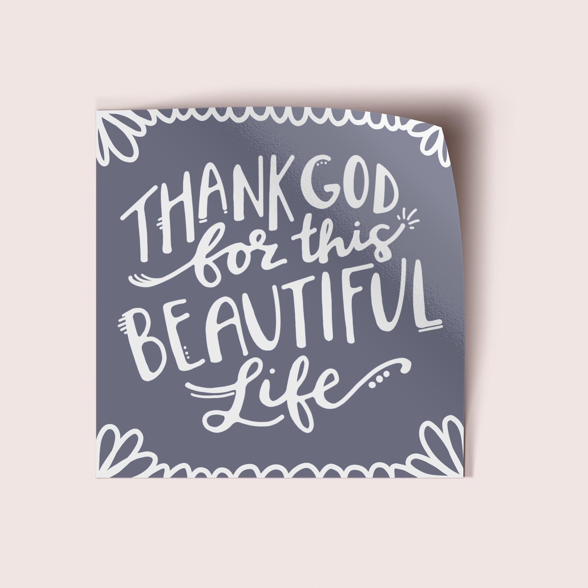 This Beautiful Life Vinyl Sticker - Pink Salt Riot