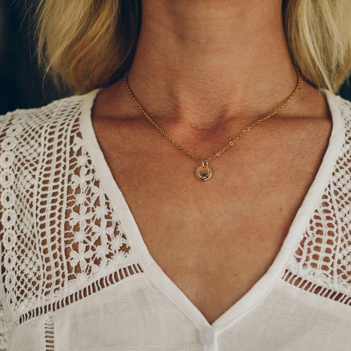 Trust My Darling Gold Necklace - Pink Salt Riot