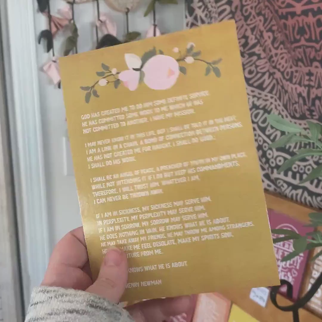 God Created Me Print