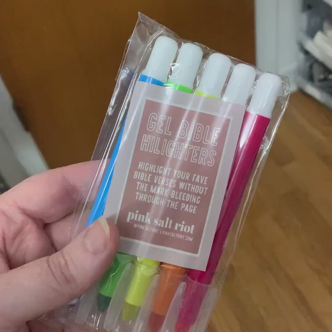 No Bleed Gel Bible Highlighters