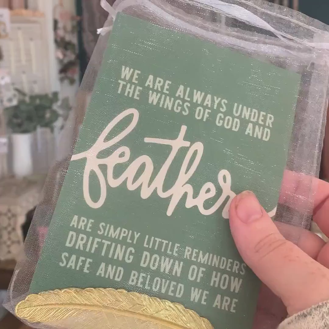 Brass Feather Bookmark