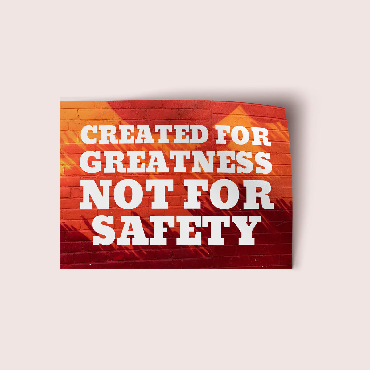 Created for Greatness Vinyl Sticker - Pink Salt Riot