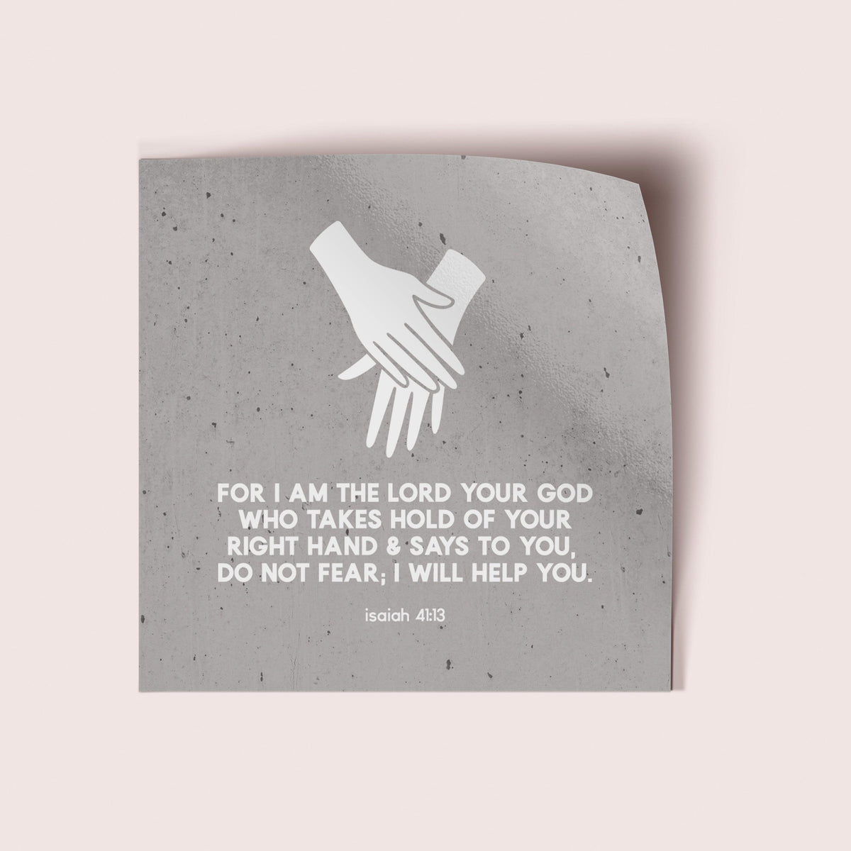 I Will Help You Vinyl Sticker - Pink Salt Riot