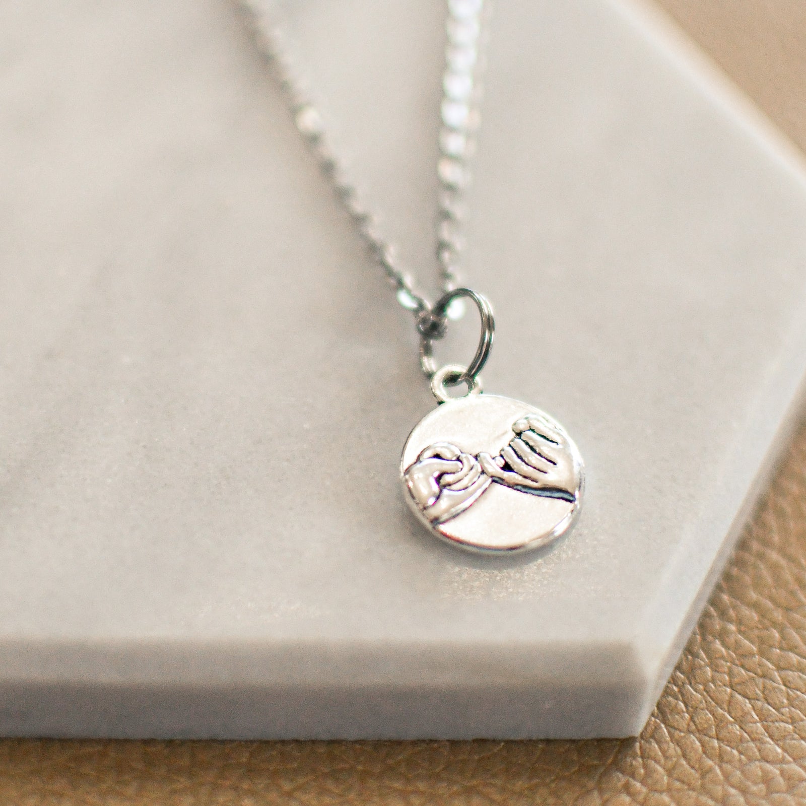 Pinky Promise Keeper Necklace-Pink Salt Riot
