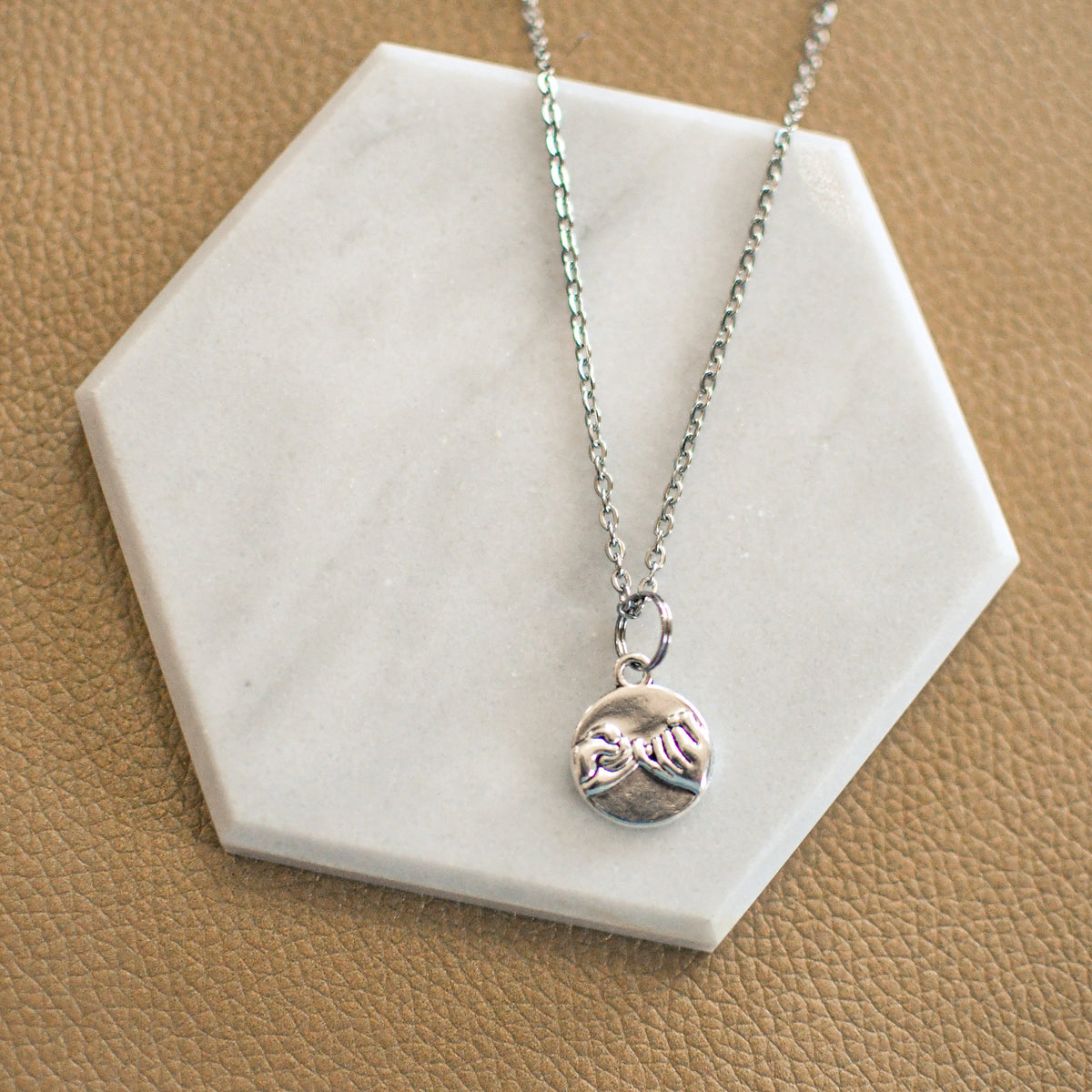 Pinky Promise Keeper Necklace-Pink Salt Riot