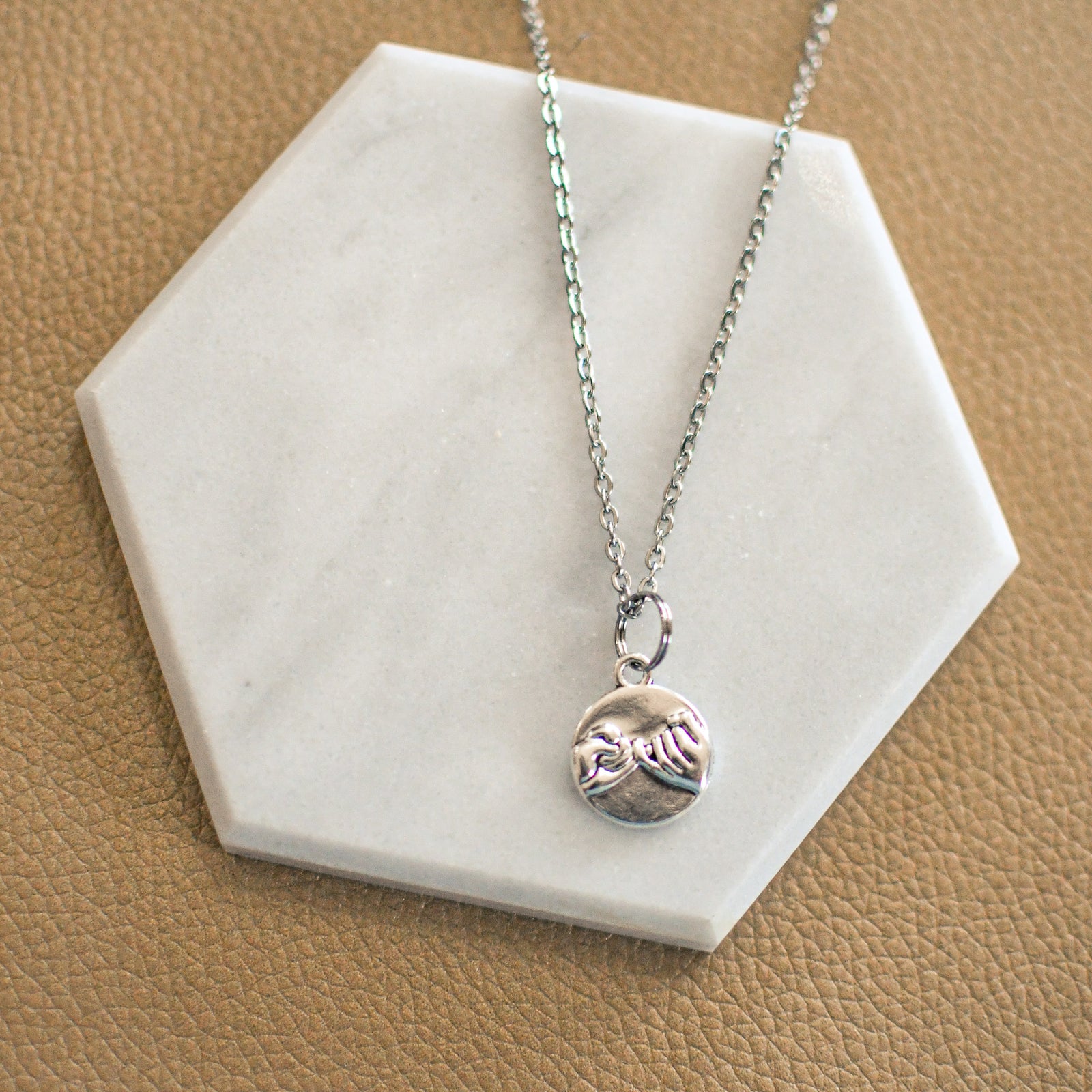 Pinky Promise Keeper Necklace-Pink Salt Riot