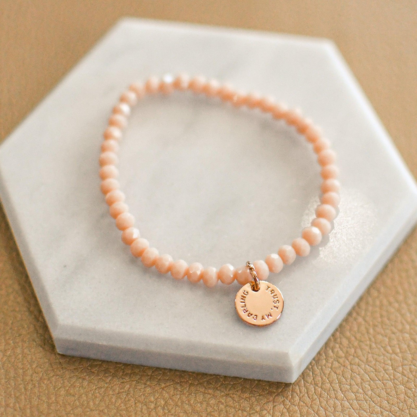 Trust My Darling Bracelet - Little Girl Size-Pink Salt Riot