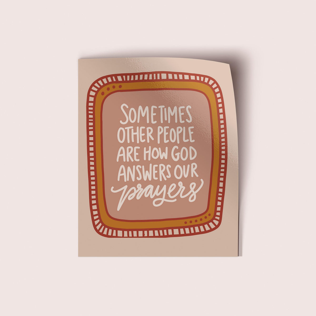 Answered Prayers Vinyl Sticker - Pink Salt Riot