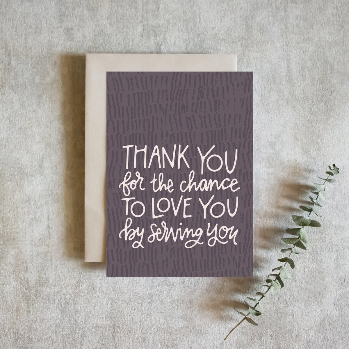 Thank You for the Chance to Love You Card - Pink Salt Riot